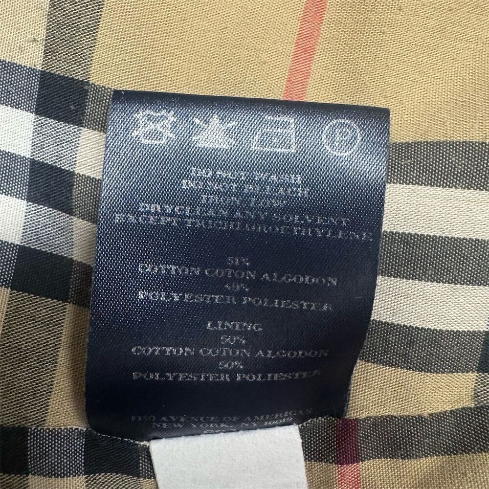EUC Burberry Women's Beige Trench Coat Size 6 Classic Plaid Detachable Lining - Picture 10 of 16